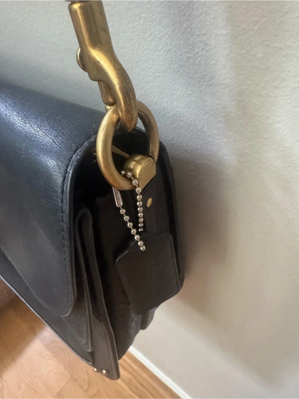 Coach Dreamer Mixed Leather Shoulder Bag